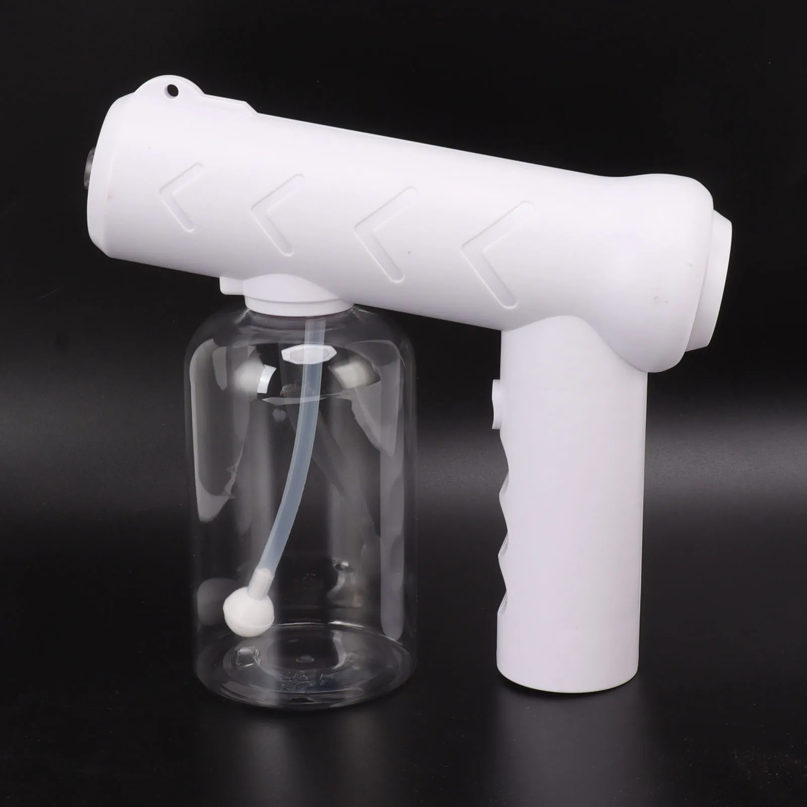 Handheld Alcohol Atomizer Blue Light  Cleaning Sprayer 380ml Multi Purpose Rechargeable White Cordless for Garden for Home