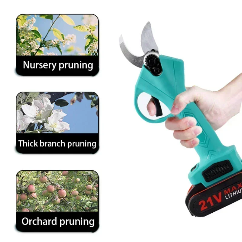 Imagem -05 - Cordless Elétrica Fruit Tree Trimmer Bonsai Corte Máquina de Corte Ramo Jardim Tesoura Elétrica Aparador Doméstico 48v 88v