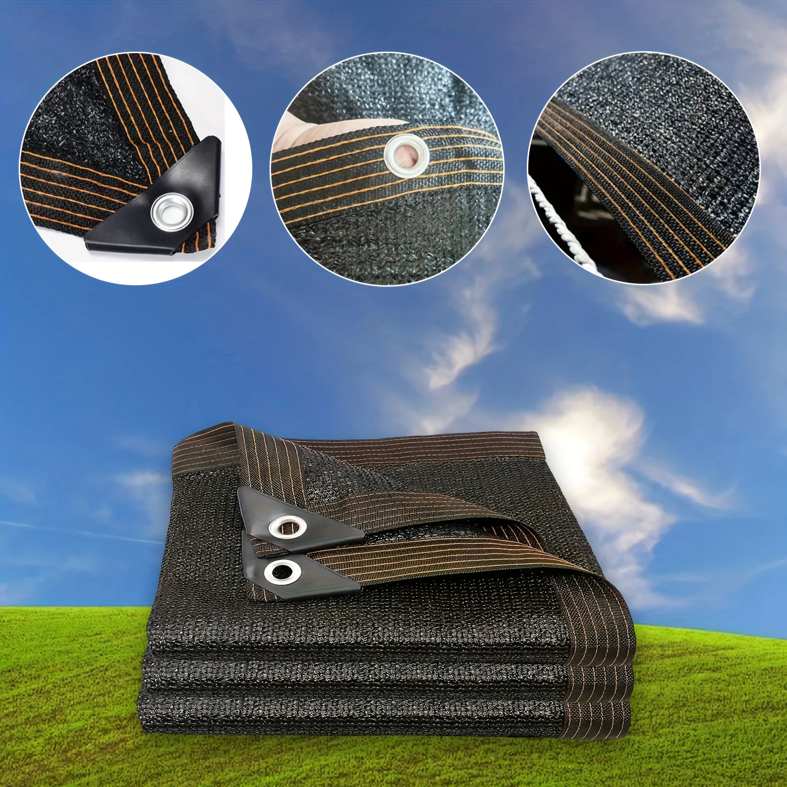 

Shade Nets with Holes Are Easy to Install and Adjust, Suitable for Temporary Sunshade Needs A 90% Shading Rate Effectively Blocks.