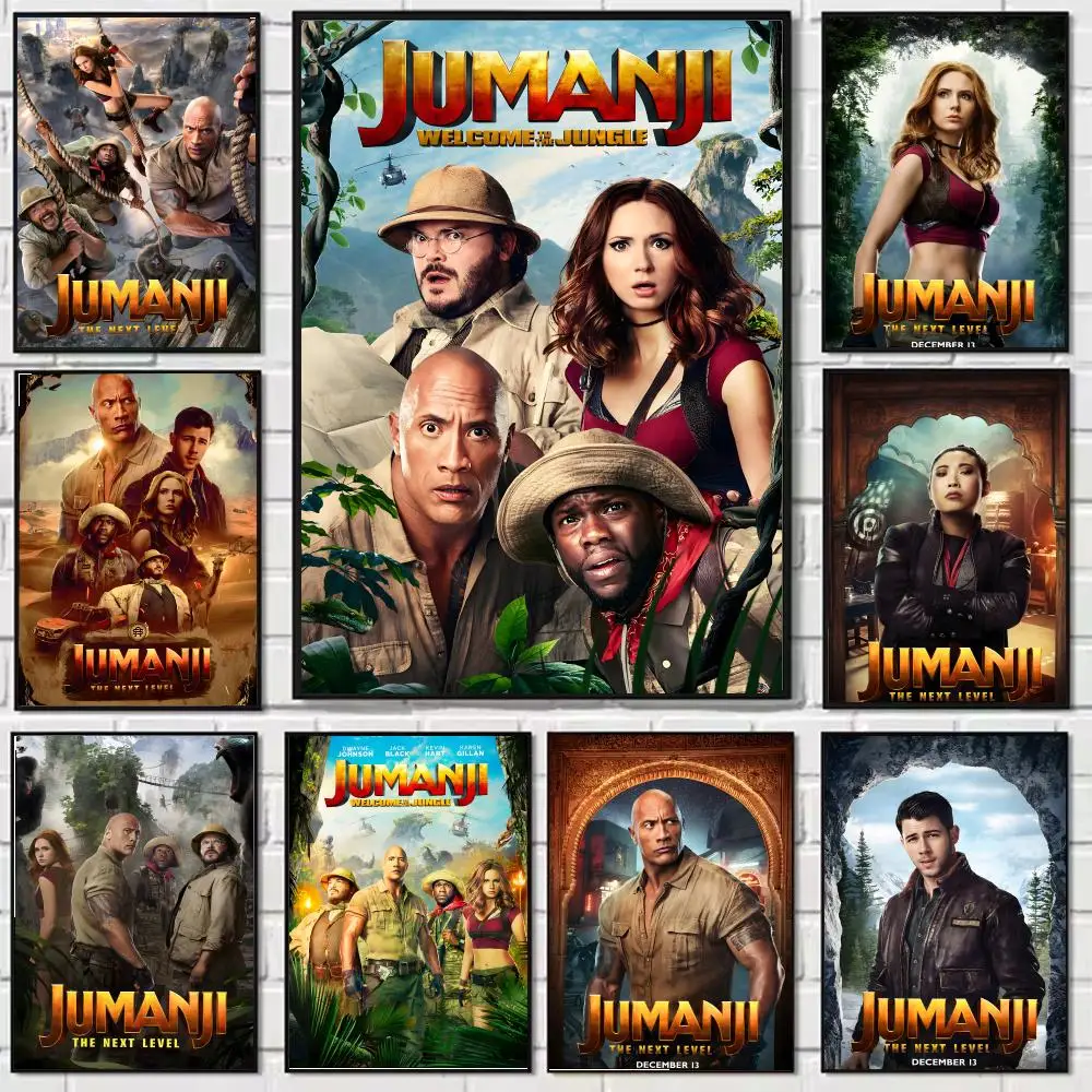 Póster de lienzo de caligrafía de pintura Jumanji: decoración de pared duradera resistente al agua sin arrugas para todos los espacios