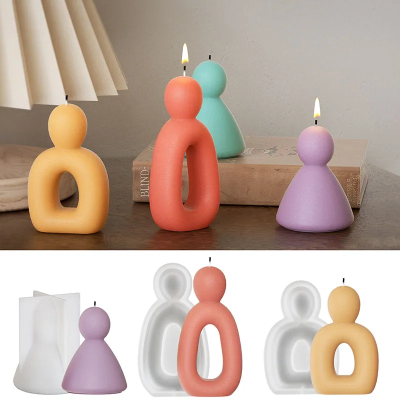 Simple family Member Modern Style Statue Epoxy Resin Mold DIY Living Room Ornaments Bedroom Decoration Gift