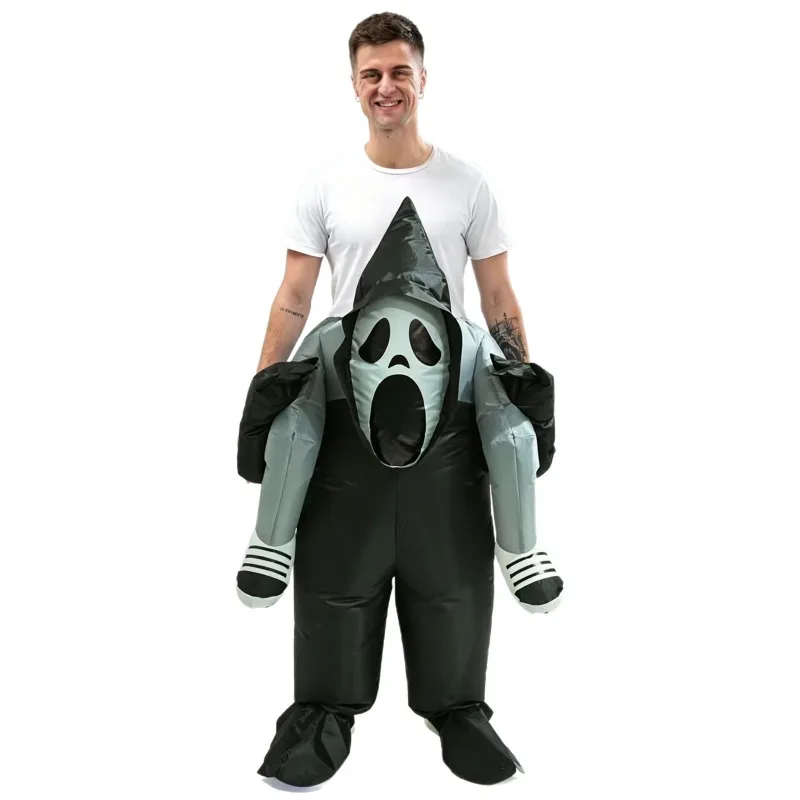 Halloween Scream Ghost Pants Riding Inflatable Suit