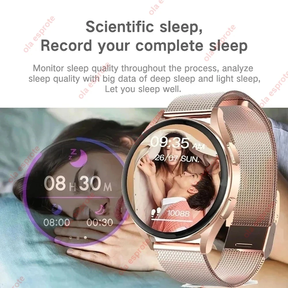 Nuova chiamata Bluetooth Smart Watch donna quadrante personalizzato orologi in acciaio uomo sport Fitness Tracker Smartwatch per la frequenza