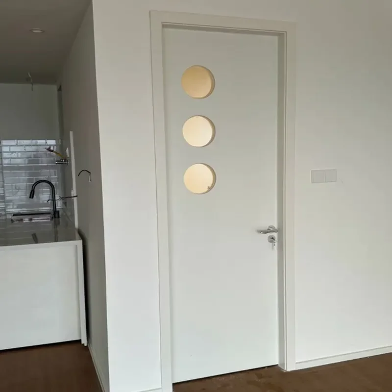 for Classroom Engineering Door Sound Insulation Casement Solid Wood Office Wooden Toilet Soundproof Single Door Modern Simple