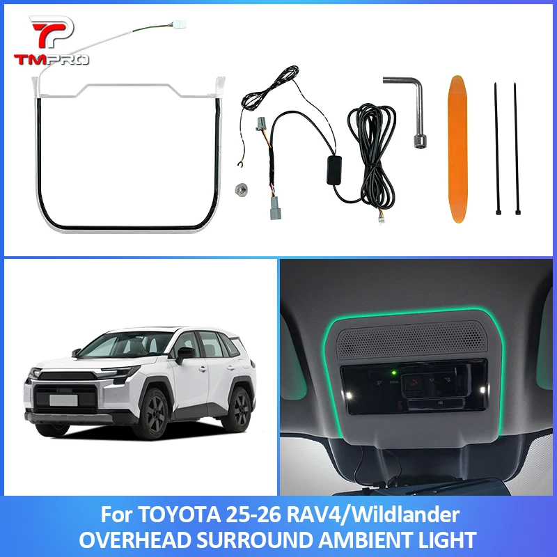 LED Roof Ambient Reading Light Car Interior Upgrade Decor Accessory Suitable for 2025-2026 Toyota RAV4/Wildlander