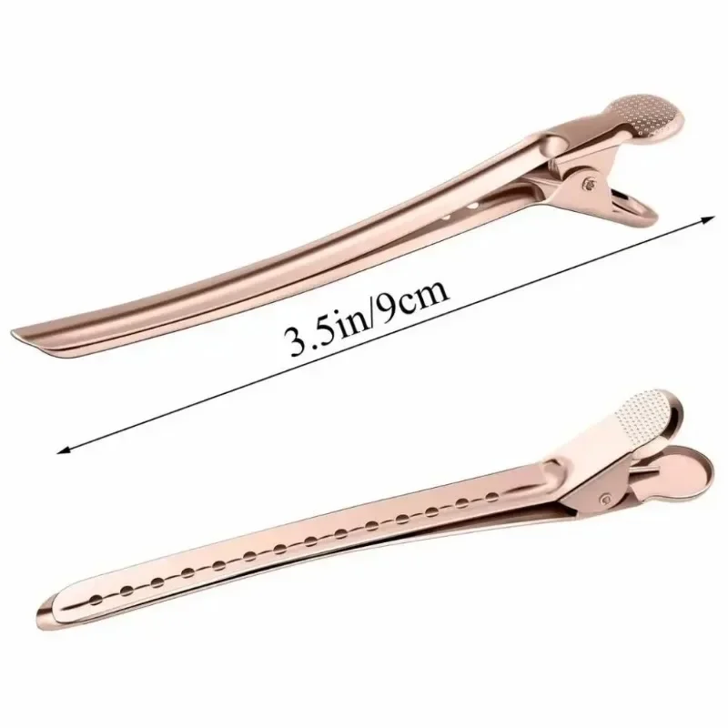 Woman Hair Care Clips Metal Steel Hairdressing Sectioning Clip Clamps Barber Hair Cut Use Styling Tools Hair Root Fluffy Hairpin