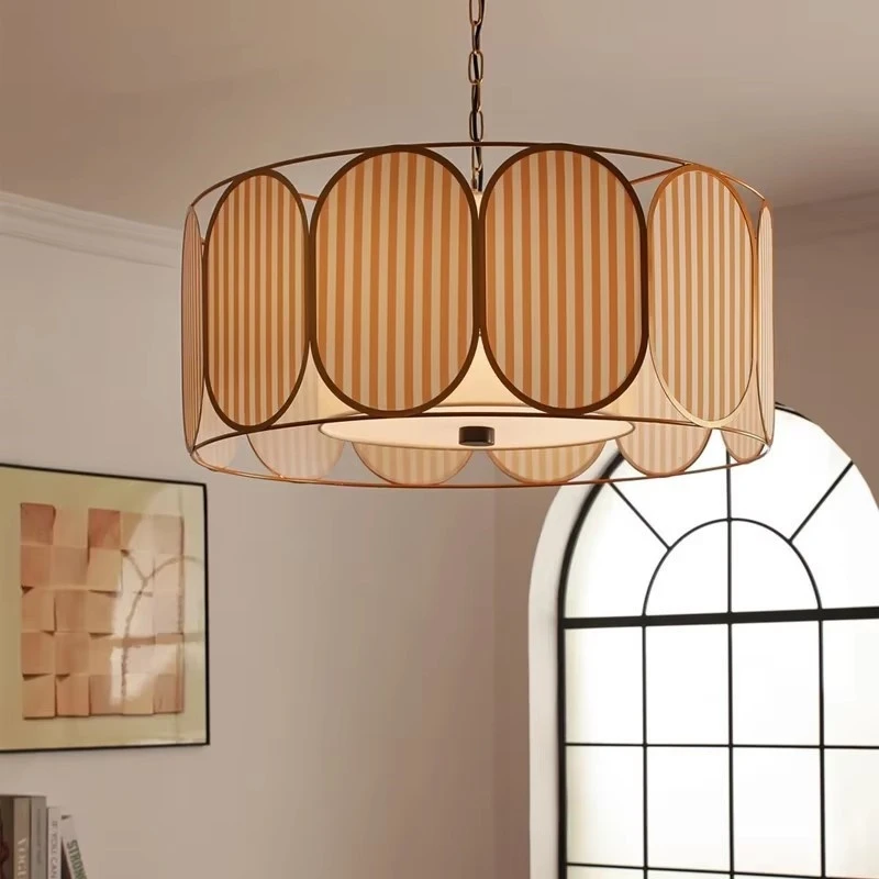 

Fabric Art Led Pendant Light For Dining Wire Pendant Island Kitchen Cloth Suspension Luminaire Bedside Lighting