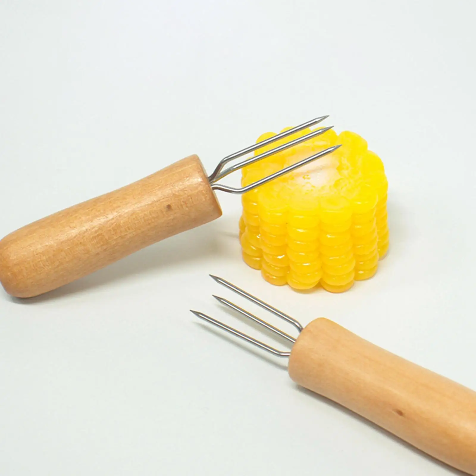 Corn Holder Corn Forks Fruit Forks Mini Meat Skewer for Parties Home Outdoor