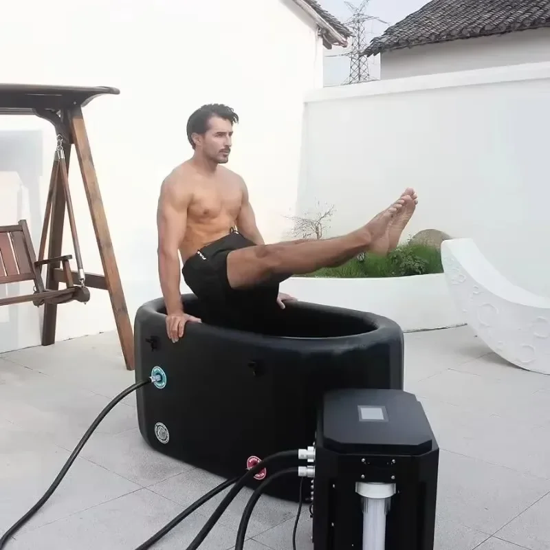

Diooist Hot Selling Rectangular Outdoor Spa Cold Water Pool Ice Bath Tub With Cooling System Inflatable Ice Bath