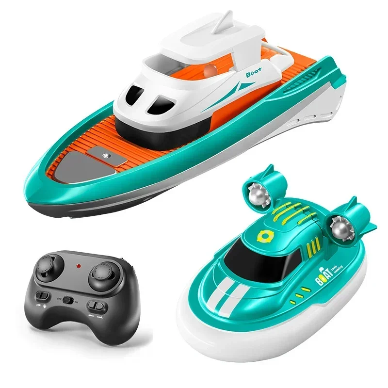 Mini RC Boat Remote Control Speedboat Variable-speed Electric RC Boats Radio Controlled Motorboat Model Ship Kids Pool Water Toy