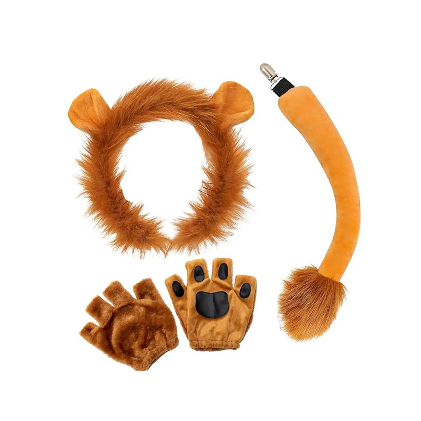 Halloween Lion Costume Set, Cosplay Suprimentos para férias e Carnaval