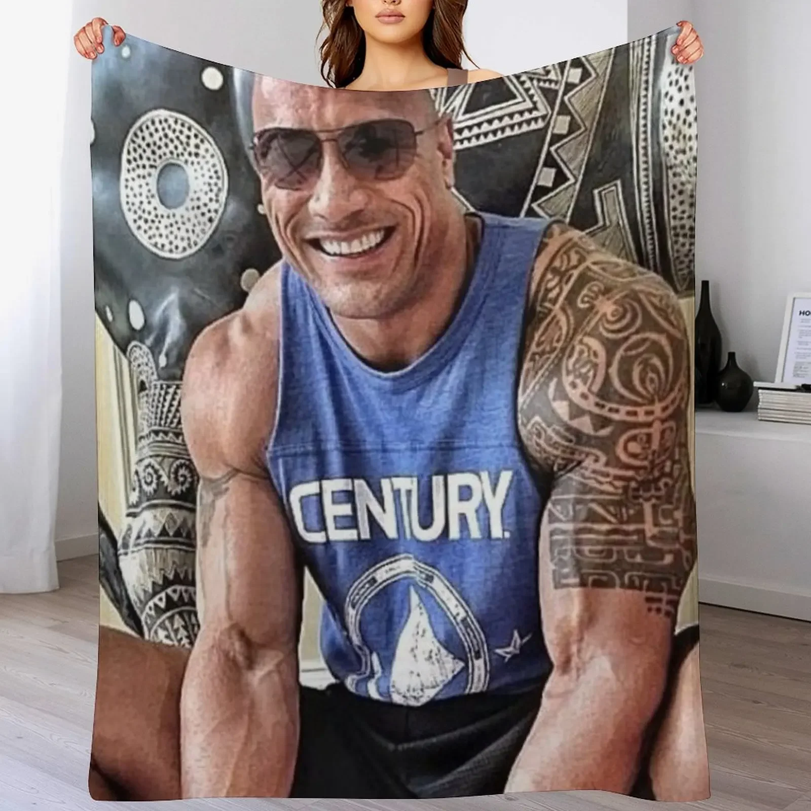 

dwayne johnson Throw Blanket Decorative Beds blankets ands Blankets