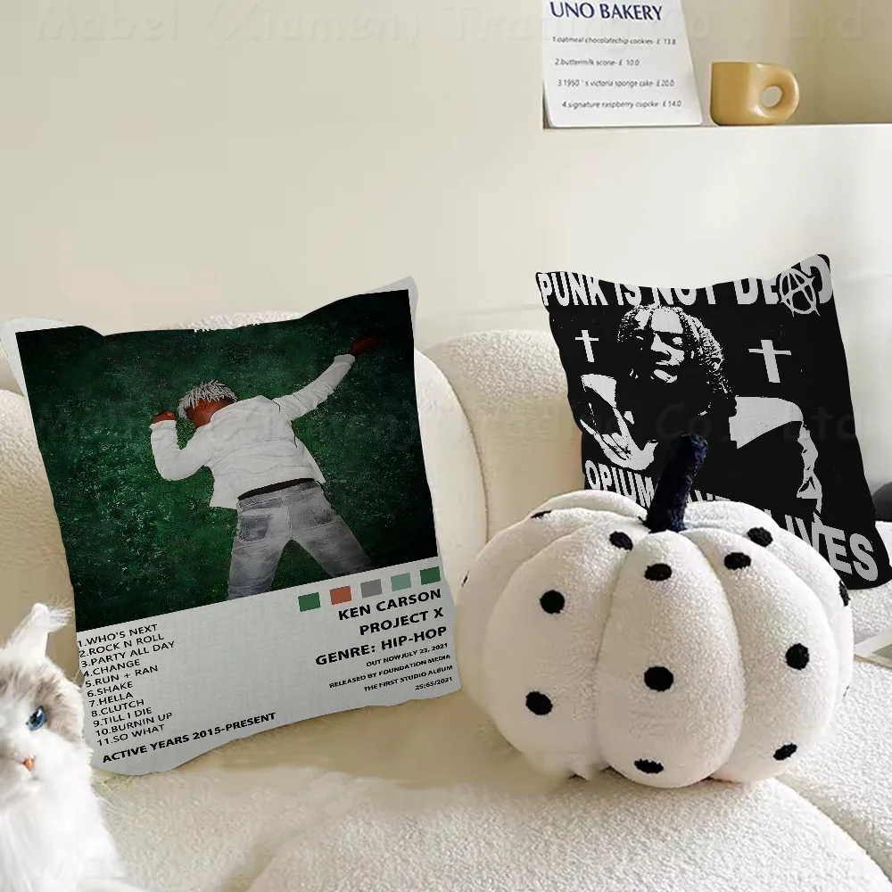 

Rapper Ken Carson A Great Chaos Pillow Cushion Cover Pillowcase Living Room Sofa Home Decor Customized