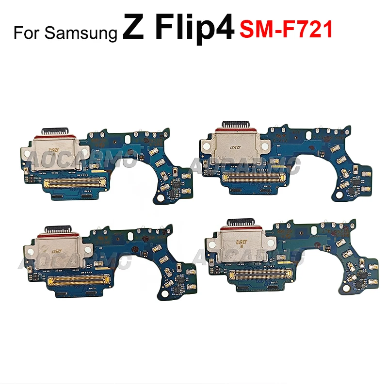 Aocarmo For Samsung Galaxy Z Flip4 Flip3 Z Flip 3 4 SM- F721 F711 USB Charging Dock Charger Port Flex Cable Replacement Parts