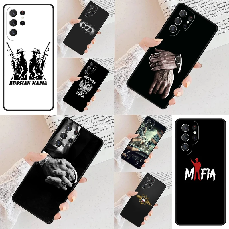 Russian Mafia PATTERN Cell Phone Case for Samsung Galaxy S26 Ultra S25 S24 S23 S22 S21 S20 Note10 Cover