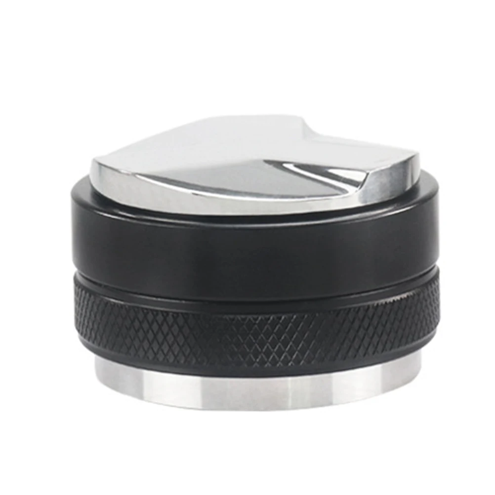 

1pc Distributor Funnel Stainless Steel Aluminum Alloy Smooth Surface Comfortable Hand Press Espresso Flavor Extraction