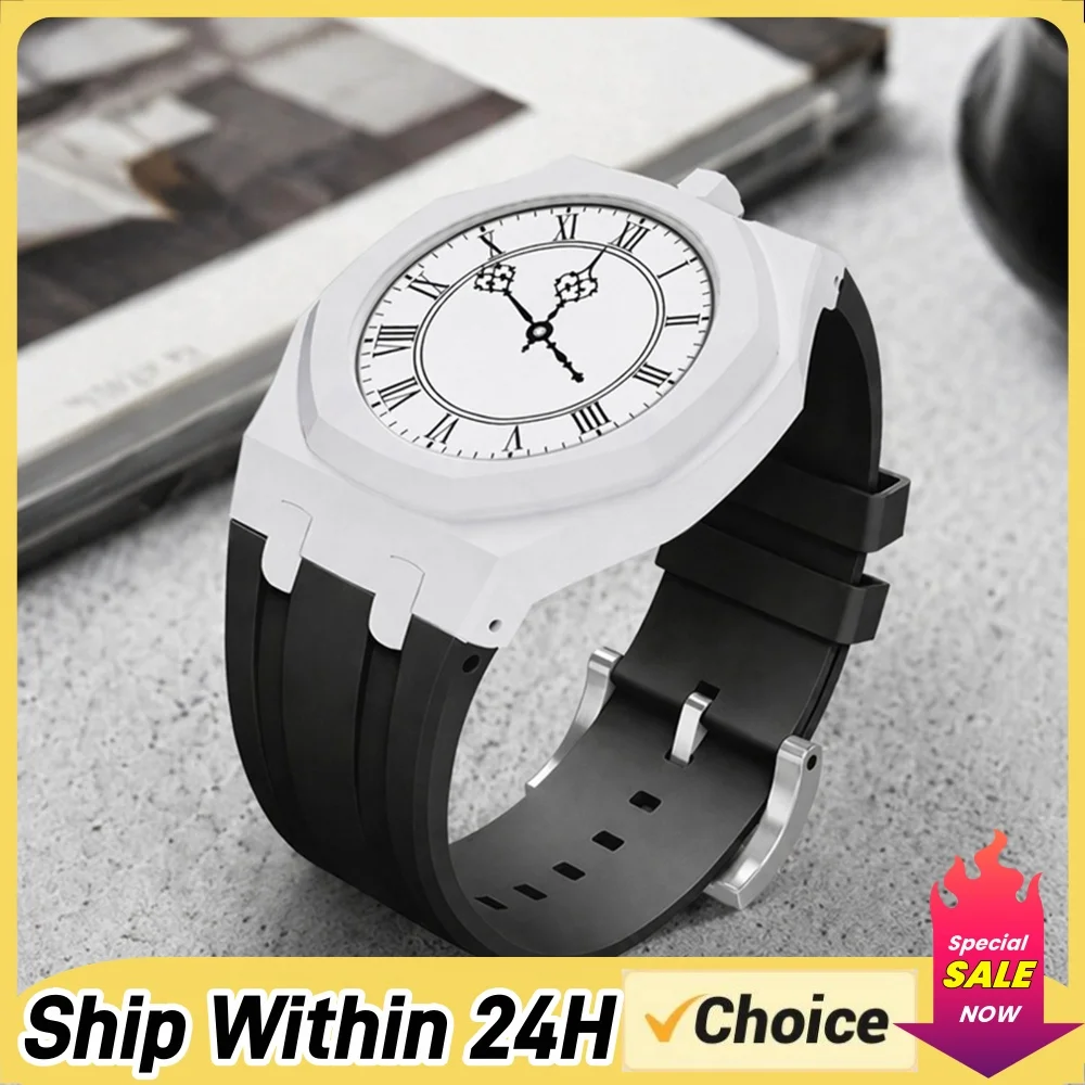 2In1 Ceramic Mod Kit For A P X Royal Pop Watch Sweatproof Breathable Sport Replacement Strap Multi-Purpose for Men Women