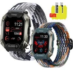 3in1 For KOSPET TANK M1 PRO Strap Smart watch Band Nylon Belt Adjustable Soft Wristband Bracelet Screen protector film