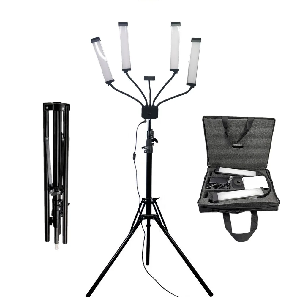 

LED photography light 4 claw 4 tube, four arm fill light