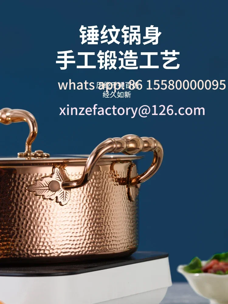 Be suitable for Hot Pot aus Edelstahl 304, Dual-Geschmack-Topf, Induktionsherd