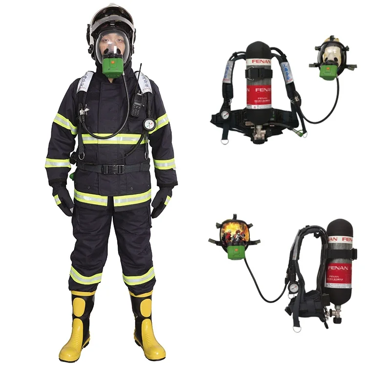 Firefighter Self-rescue Portable Cylinder Self Contained Oxygen Breathing Apparatus Scba With HUD Display