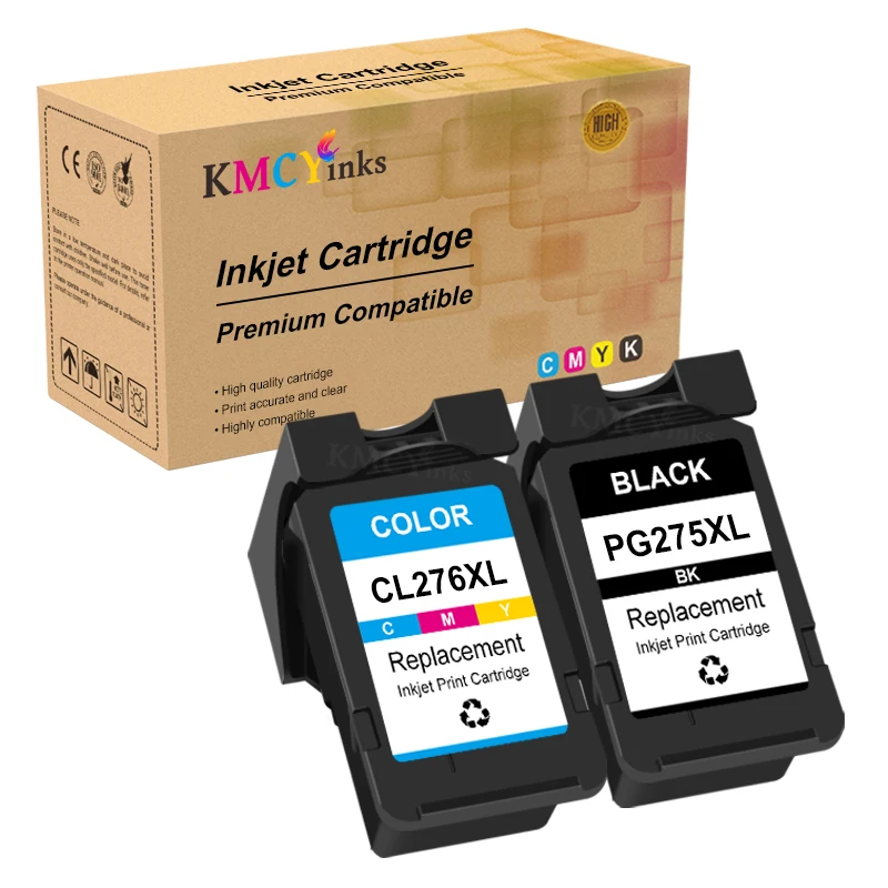 

KMCYinks PG275 CL276 картридж PG-275 CL-276 Замена для принтеров Canon Pixma TR4720 TR4722 TR4700 TS3520 TS3522 TS3500