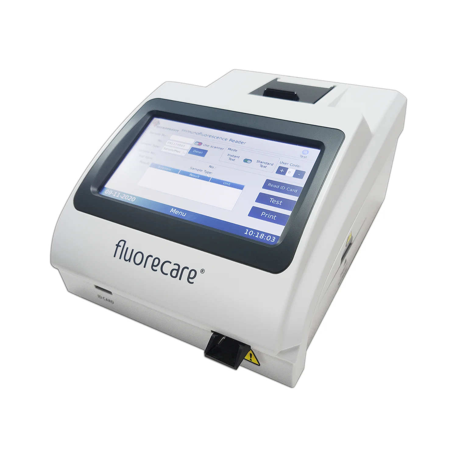Fluorescent High Precision Dry FIA Immunoassay Cassette POCT Diabetes