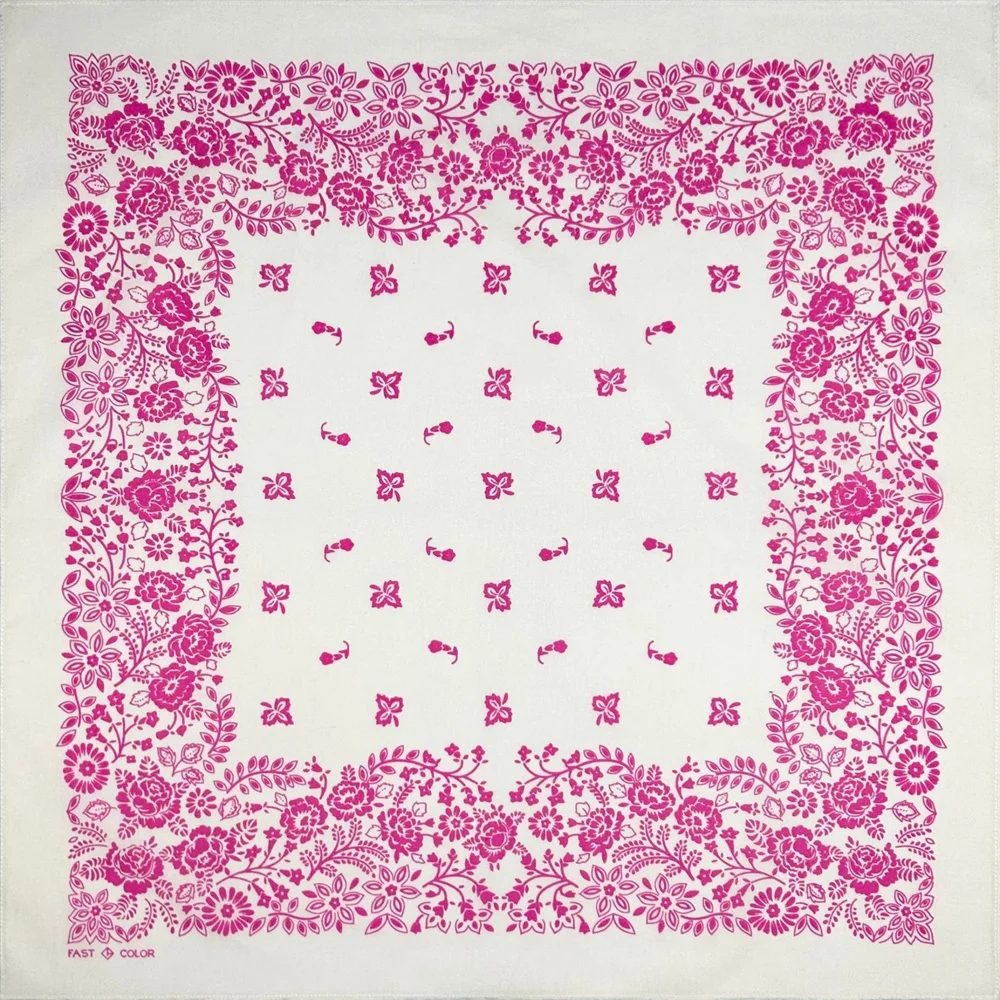 Clover Print Hip Hop Cotton Square Bandana Scarf Cashew Riding Headband Paisley Gifts For Men Unisex High Quality 55cm image 5
