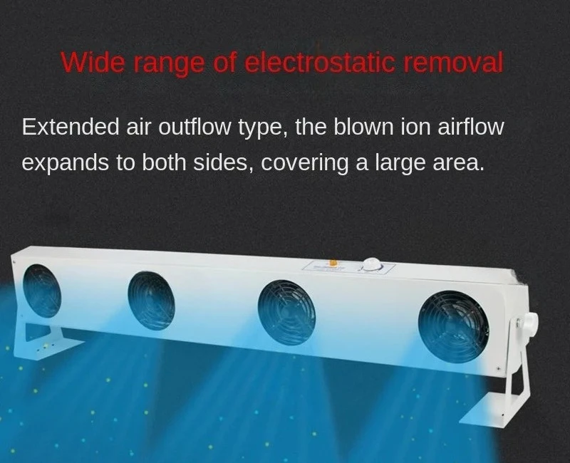Dust Removal Four-Head Desktop Ion Fan Hanging Industrial Electrostatic Eliminator Sl1104