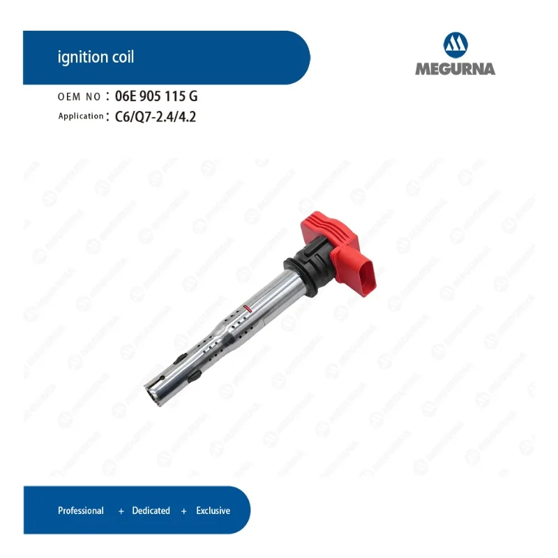 

1/4pcs MEGURNA 06E905115G ignition coil for Audi A4 A5 A6 A7 A8 Q5 Q7 R8 VW Touareg Porsche 2.0L 2.4L 2.8L 3.0L 3.0T 3.2L 4.2L