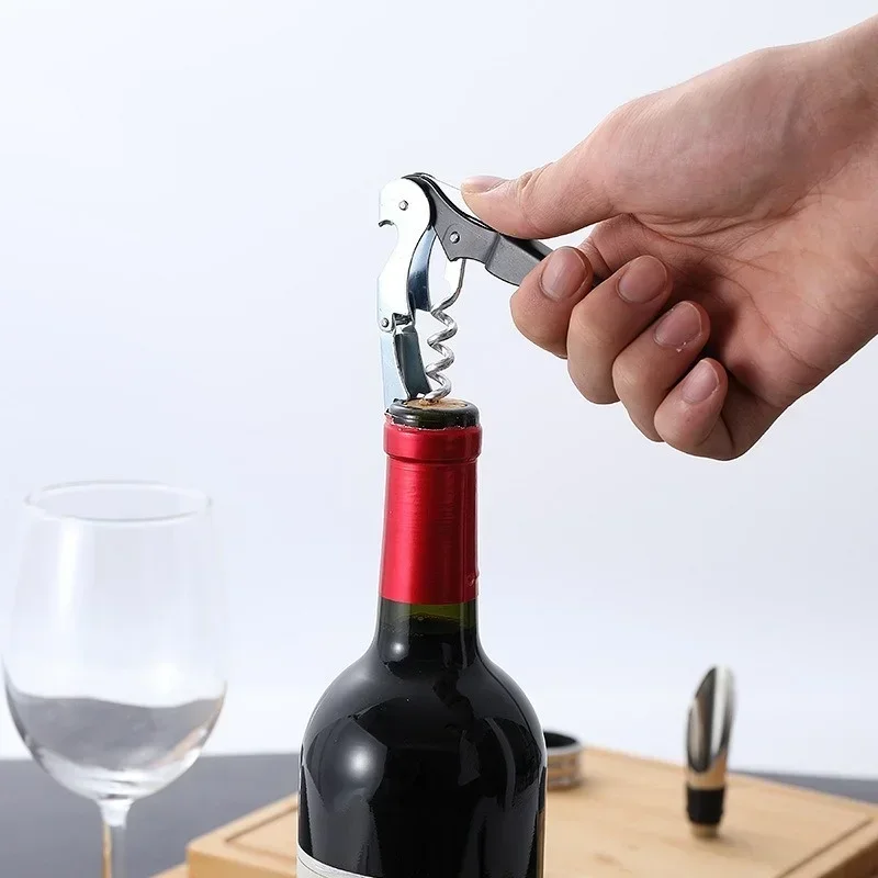 Wine Bottle Opener Stainless Steel Decanter Wine Corks Screw Corkscrew Kitchen Bar Multifunction Accessories Tool Corkscrew Sets