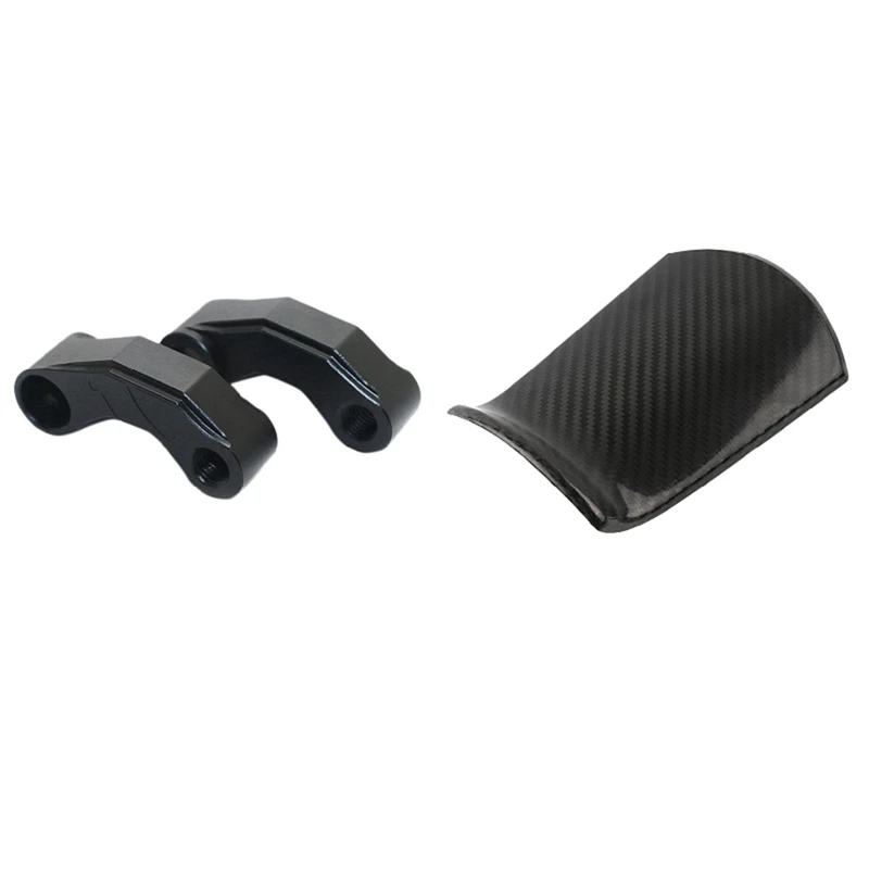 

2 Set Motorcycle Accessories: 1 Set Mirror Extender Risers Universal Handlebar & 1 Set Fuel Gas Oil Tank Cap Cover