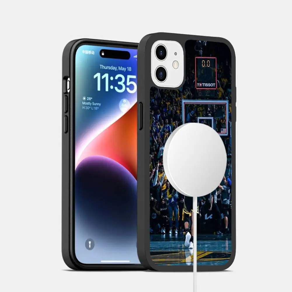 

Basketball S-Stephen-Curry Phone Case Magnetic Case For IPhone 16 14 13 12 11 15 Pro Max Plus For Magsafe Wireless Charge Cover