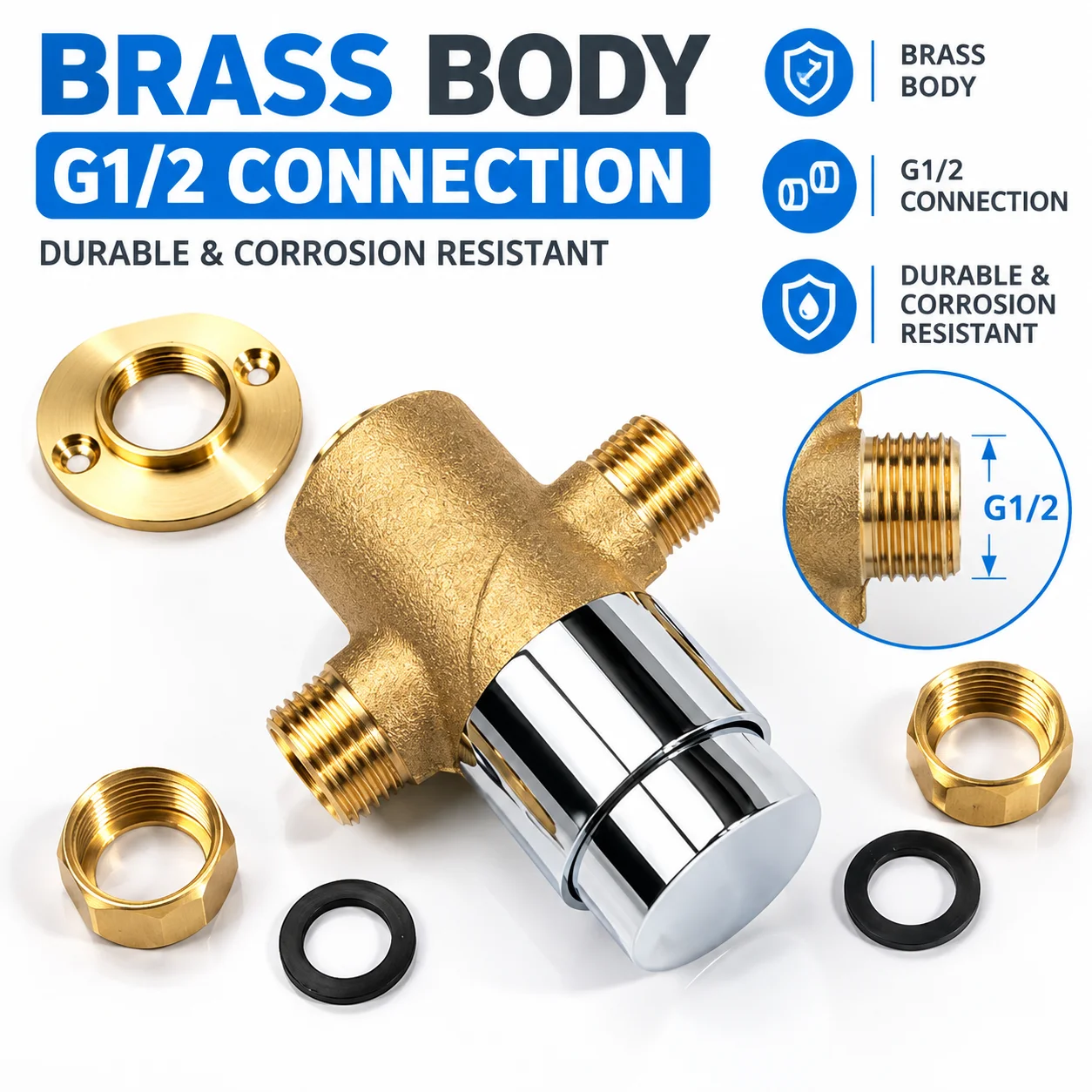 Brass Concealed Urinal Valve Urinal Flush Valve Delay Shower Valve Switch Flush Valve Antique Brass Faucet Water-tap Outdoor