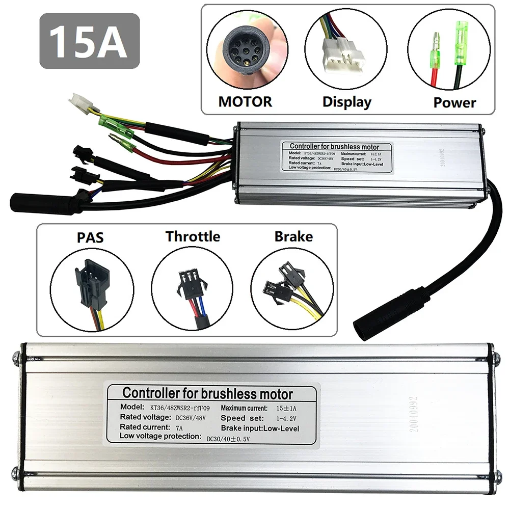 

KT Controller Dual-drive Controller Sporting Goods Quantum 15A Waterproof Connector Lithium Battery Modified Bicycle Components