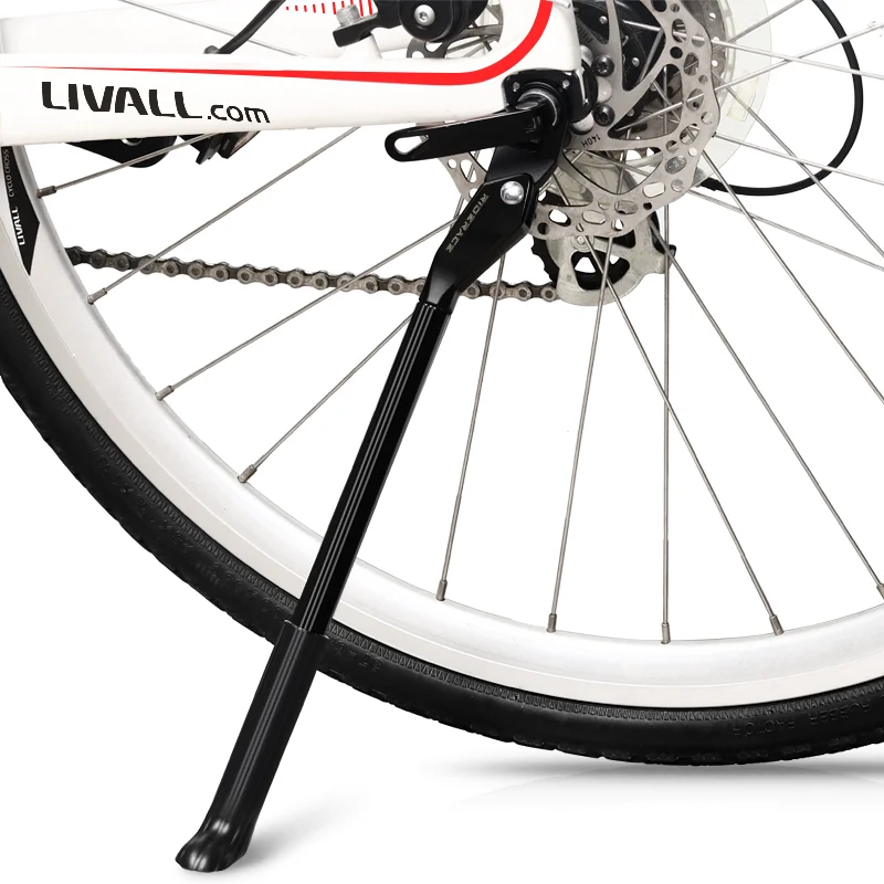 RIDERACE-pata de cabra ajustable para bicicleta de montaña, estante de estacionamiento trasero lateral de aleación de aluminio, para ciclismo de