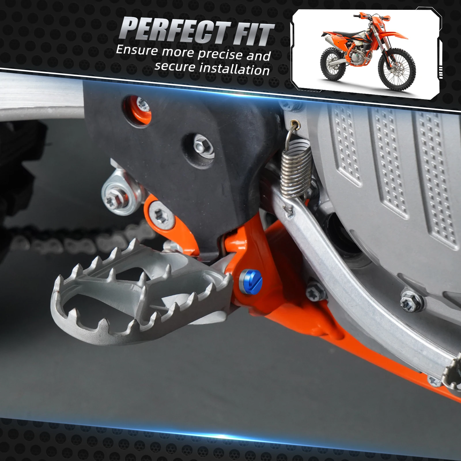 For Yamaha YZ 65 85 125 250 YZ250F YZ450F WR250F WR450F YZ125X YZ250X YZ250FX YZ450FX WR250RX Footrests Foot Pegs Rest Pedal Pin