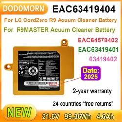 EAC63419404 Battery For LG CordZero R9 R9MASTER Acuum Cleaner Rechargeable Battery EAC63419402 EAC63419403 6INR19/66-2 63419402