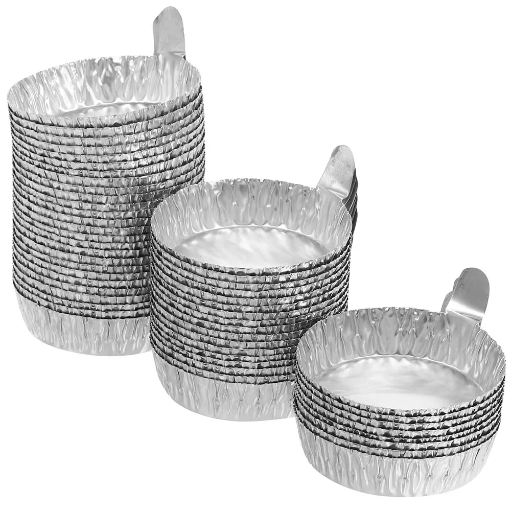 

100pcs Aluminum Foil Weighing Dish With Convenient Handle For Accurate Powder And Liquid Measurements In Laboratory Settings