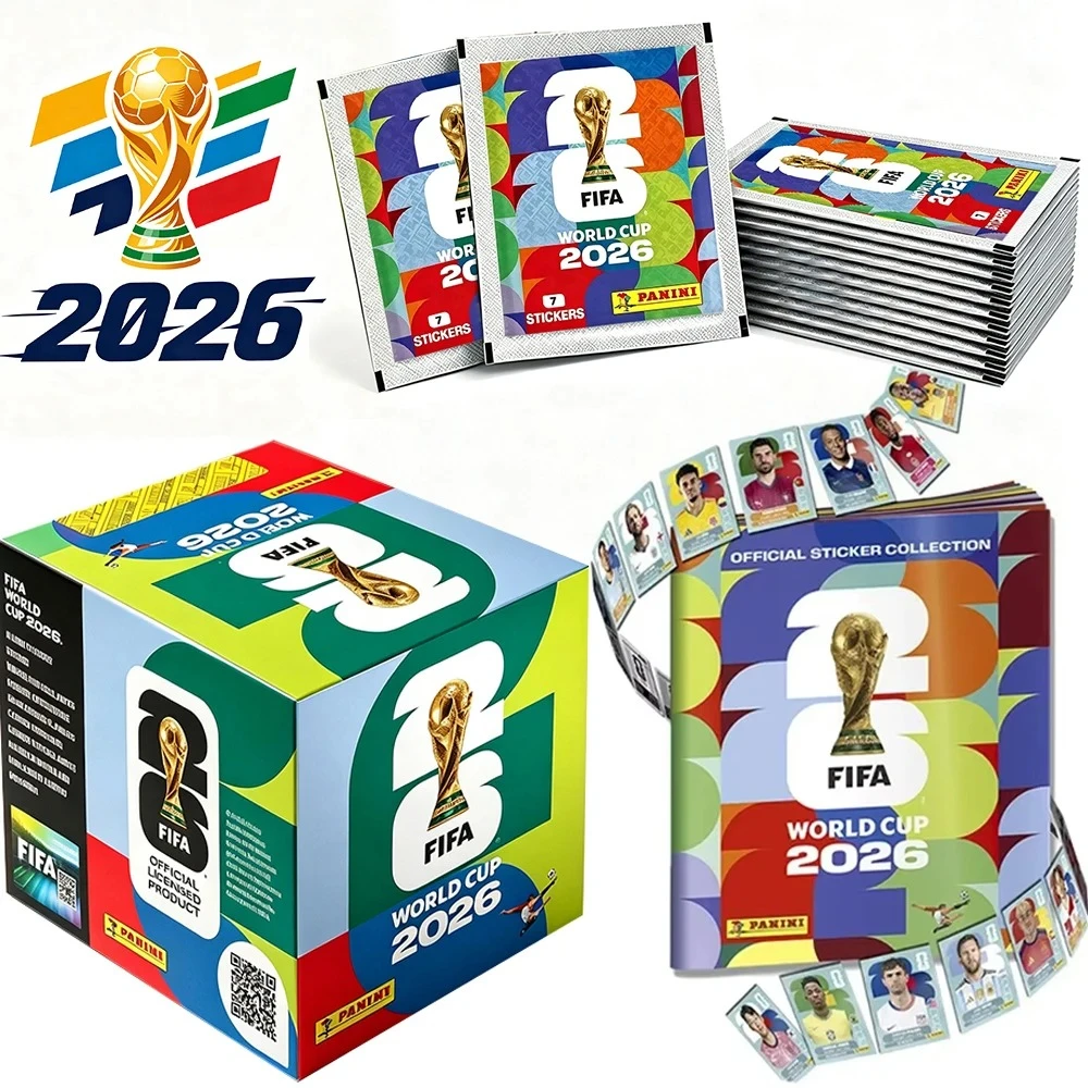 2026 FIFA World Cup Panini Original Stickers，International Version Rare Collection Football Fan Souvenir Present Gift view 2