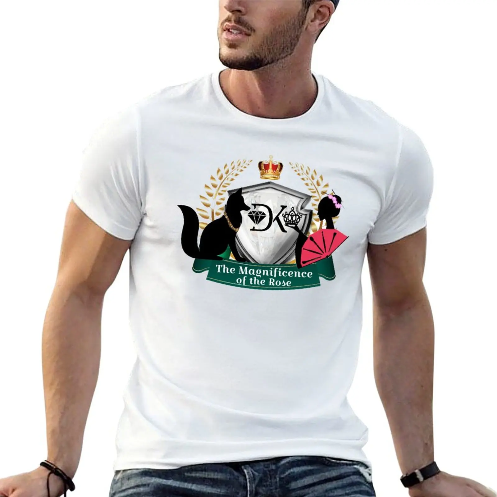 Magnificence of the Rose T-Shirt anime tshirt plus size clothes mens white t shirts