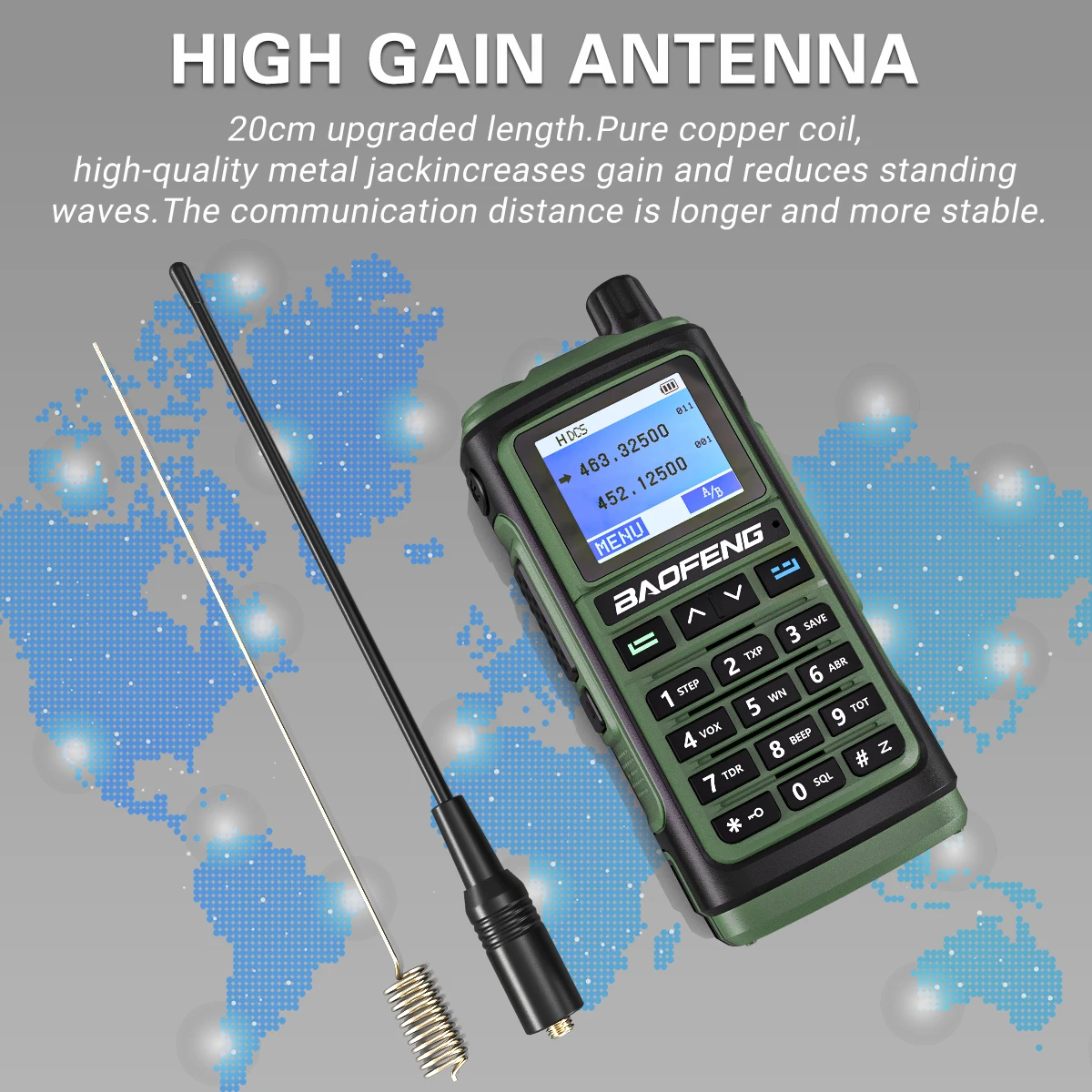 Bao feng UV-17 Dual Band UHF VHF Portable Walkie Talkie Long Range Handle Radio fm Wireless Amateur Two-Way Radio for hunting