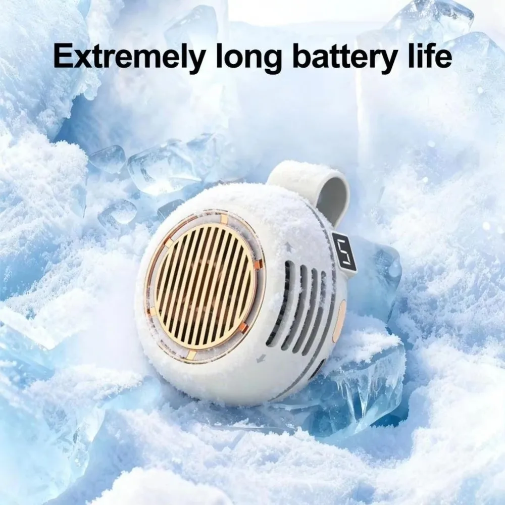 5 Adjustable Speed Clip-On Waist Fan Mute Strong Wind Hanging Waist Fan Silent Operation Multi-functional Handheld Air Cooler