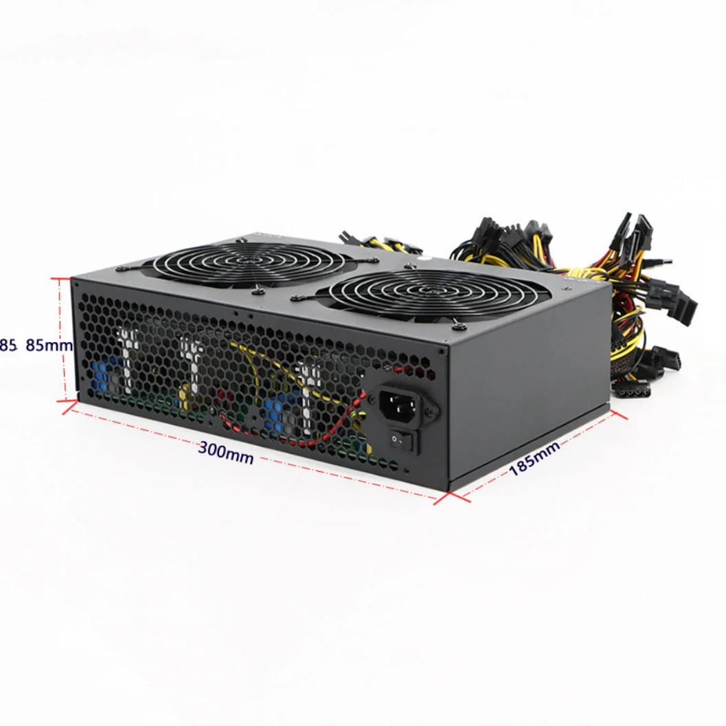 High Power 3600W Pc Power Supply 180-264V 8PIN*2+4PIN 12GPU RTX4090 PSU Quality Computer Power Supply