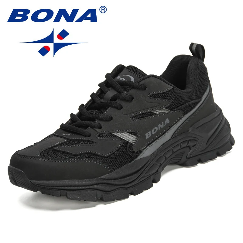 BONA Scarpe da corsa di prova originali di alta qualità del nuovo designer per scarpe da corsa traspiranti da corsa lenta sportive da uomo