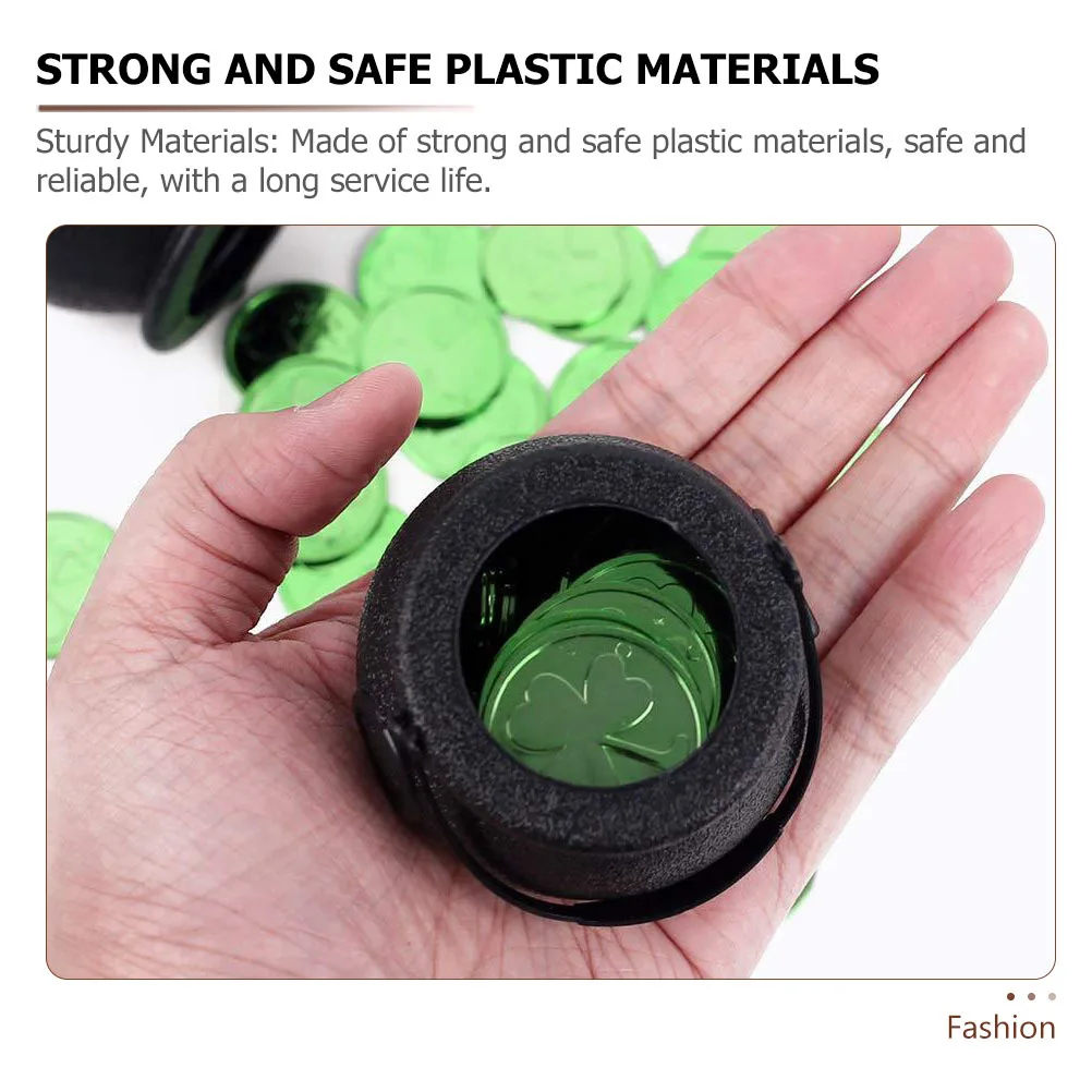 

2pcs Halloween Cauldrons Mini Plastic Bucket Witch Candy Container Party Supplies Decoration Candy Holder