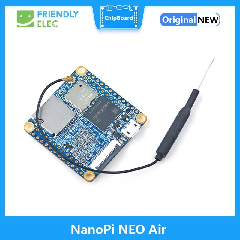 Scheda di sviluppo NanoPi NEO Air IoT 512 mb RAM WIFI e Bluetooth, 8 gb/32gb eMMC Allwinner H3 Quad-core Cortex-A7 UbuntuCore