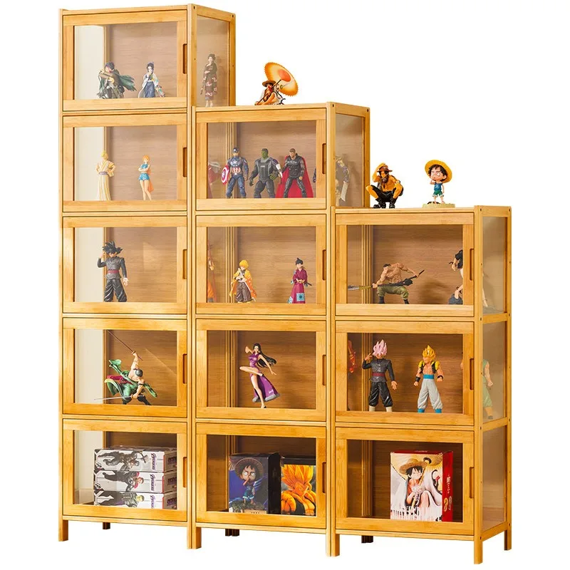 Blind box storage display stand, transparent dustproof acrylic figure Lego display cabinet