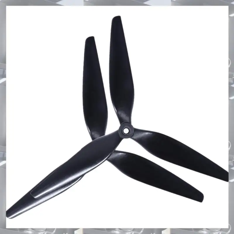

A84F-1Pairs 9X4X3 Propeller 9Inch 3 Blades CCW+CW Propeller X8 Paddle Black Propeller For FPV Drone