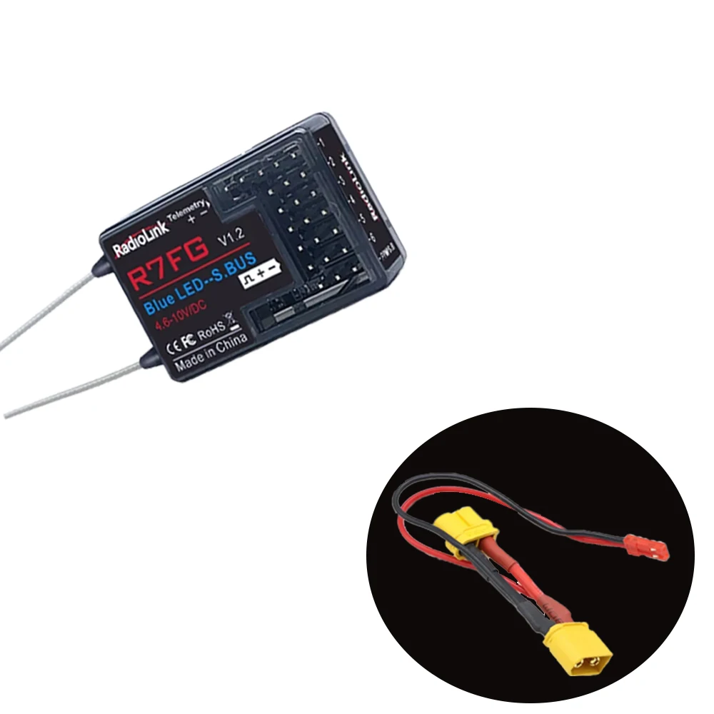 Radiolink-2.4GHz Receptor, R6FG, R6F, R4FGM, R7FG, Transmissor, Controle Remoto, Carro RC, Barco, Peças do modelo do veículo